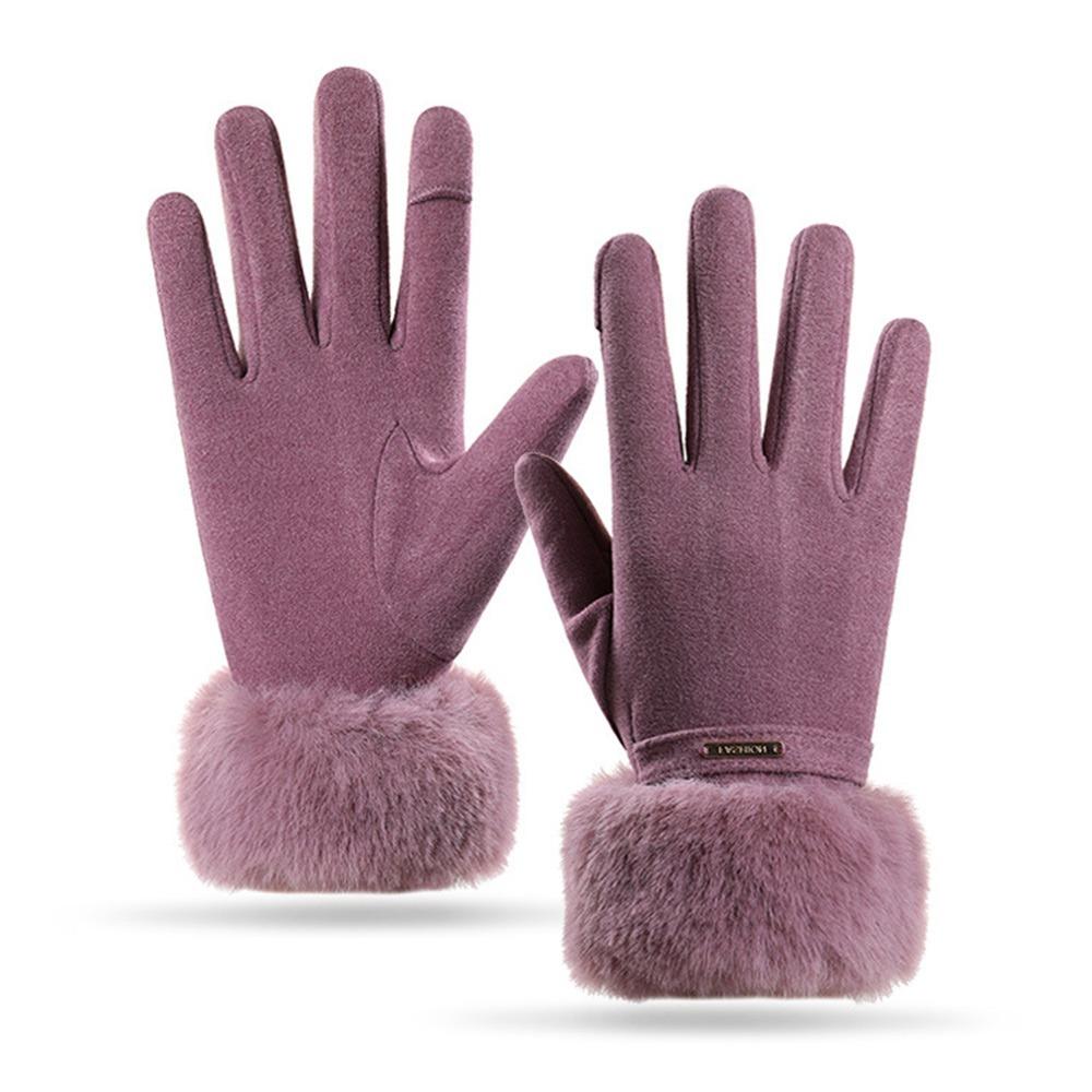 Waterproof Cold-proof Gloves Windproof Touch Screen Gloves Cute Winter Warm Gloves Cold Weather