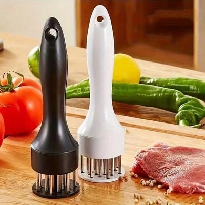 Meat Tenderizer Needle For Steak Pork Kitchen Tool with 21 Steel Needle Loose Meat Hammer For Cooking BBQ Accessories