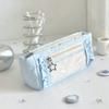 Large Capacity Pen Bag Transparent Window Stationery Storage Pouch Special Design Pencil Case  DIY