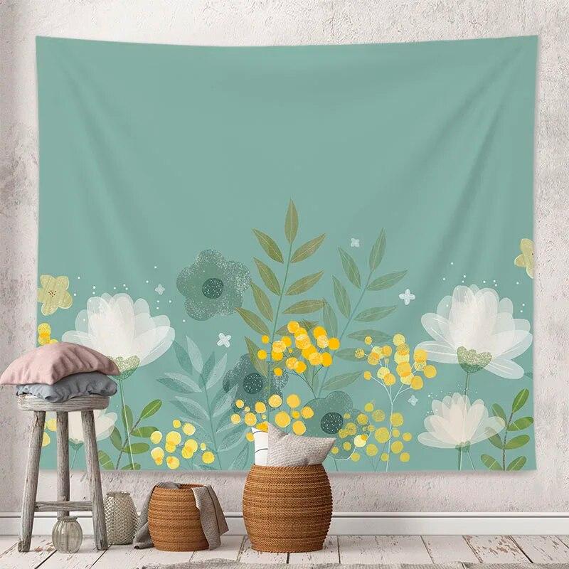 Decorative Tapestry Tulip Flowers Background Home Decoration Living Room Art Wall Covering