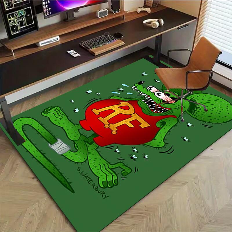 1 stuks Rat Fink Tapijt, Kantoortapijt Buitentapijt Huisdecoratie Vloerkleed Festival