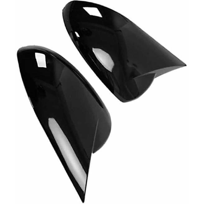 Carbon Fiber Pattern Bright Black Car Side Mirror Cover Rear View Mirror Housing Caps Fit for Chevy Cruze 2009-2014(Carbon Fiber Black)