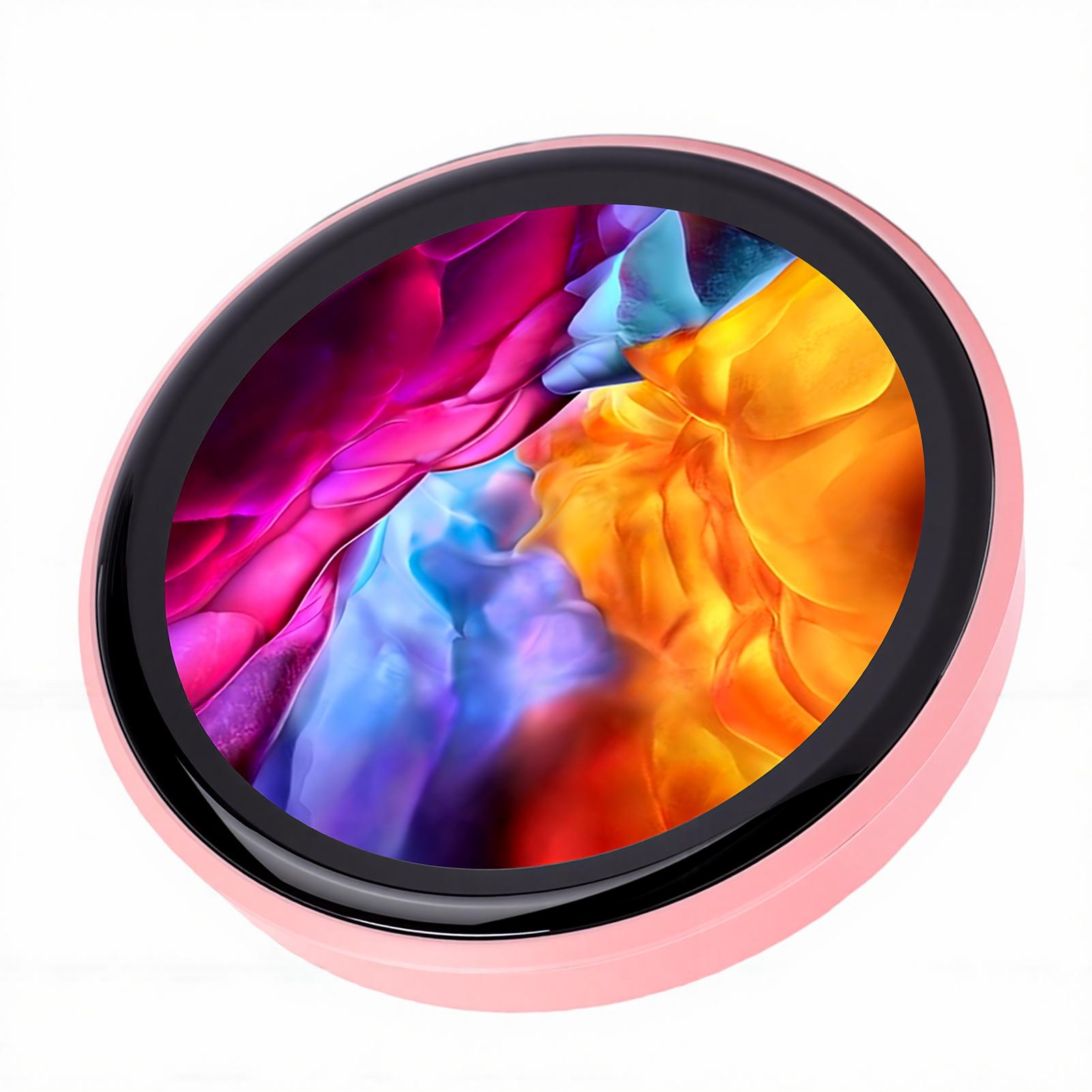 Electronic Badge Anime Pin 2.28 Inch Touchscreen Bluetooth Photo Video Display Digital Pin Decor with APP for Backpack