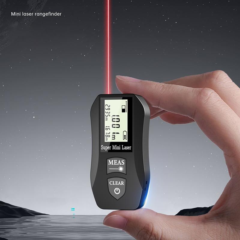 30M Mini Laser Distance Meter Continuous Measurement Electronic Ruler Infrared Measuring Instrument Handheld High-Precision