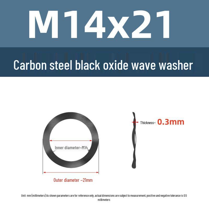 

Yigu Чорний Метал Гофрована Хвиляста Пружинна Шайба M3M5 – Три Хвильові Гребені Еластична Конструкція