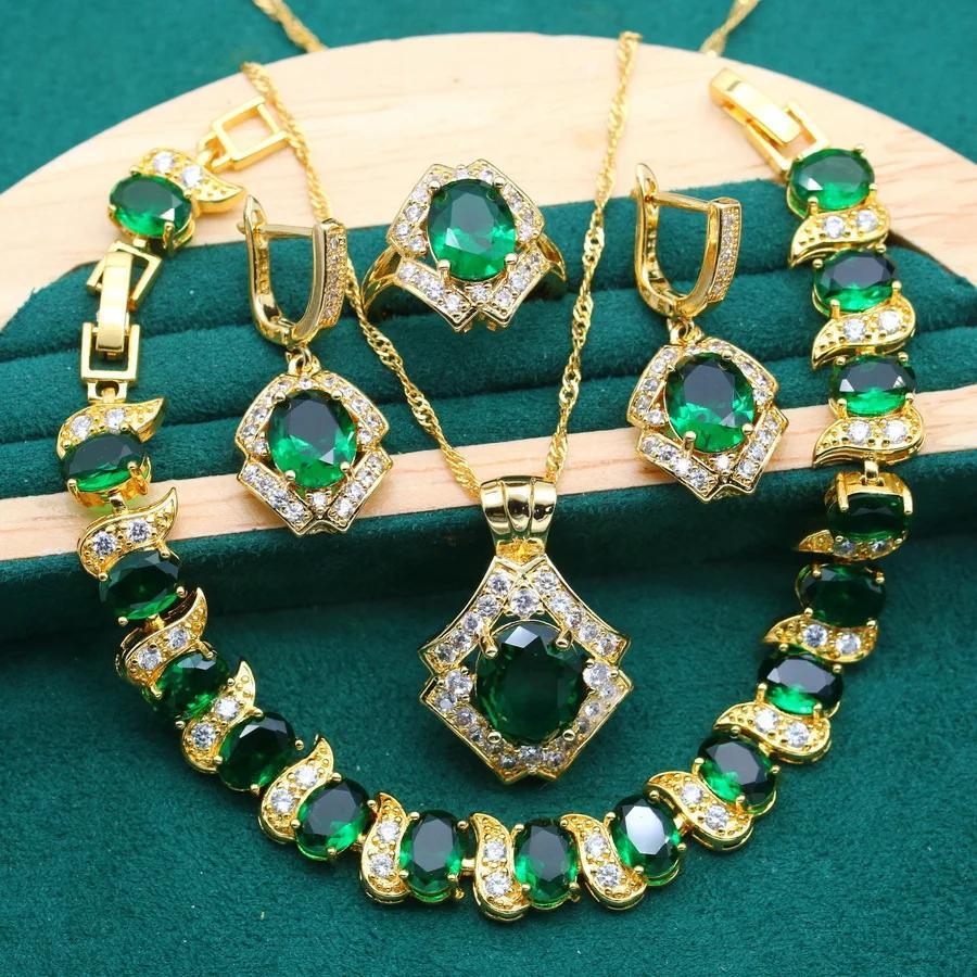 

Full of Diamonds, Zircon Women s Jewelry Set, Earrings, Necklace, Romantic Accessories, Fashion and High-quality Light Luxury Jewelry Set 2026. 45CM темно-зеленого