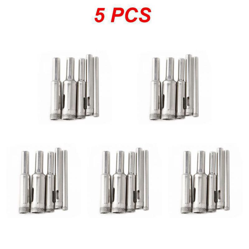 1~10 STÜCKE 5/6/8/10/12mm Beschichtetes Bohrer-Set Fliesen Marmor Glas Keramik Lochsäge Bohrer für Elektrowerkzeuge Heimwerkzeuge