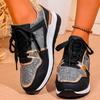 2025 New Women Sneakers New Platform Casual Shoes Leather Patchwork Sport Shoes Ladies Outdoor Running Vulcanized Shoes