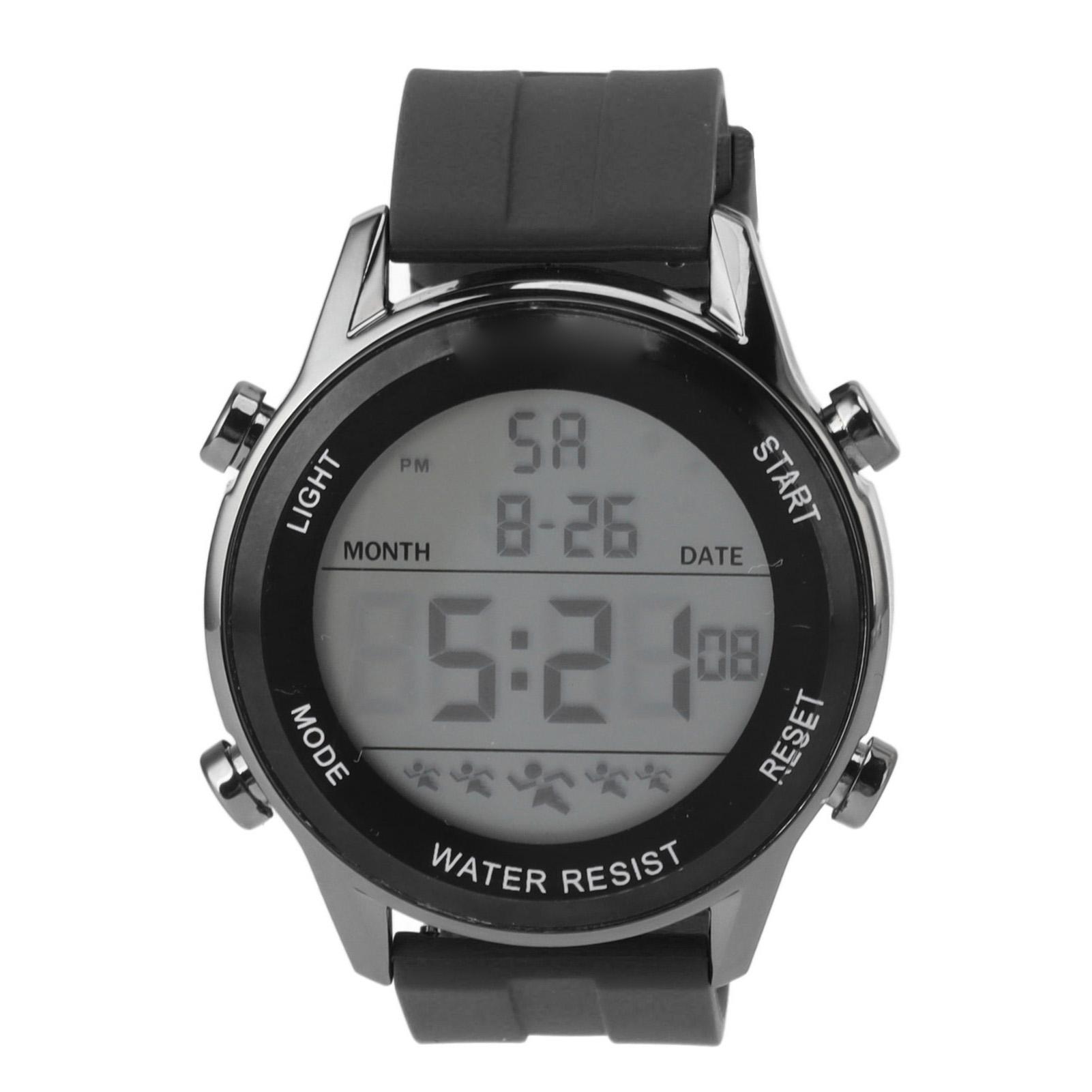 

Спортивные часы Цифровые Электронные Светящиеся Водонепроницаемые Большой Экран Мужские часы Силиконовый Ремешок для часов для