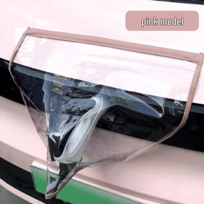 

Защитная крышка от дождя для зарядного порта для автомобилей на новых источниках энергии - Совместима с BYD и Changan Pink, Magnetic Strip, Enlarged, Thickened