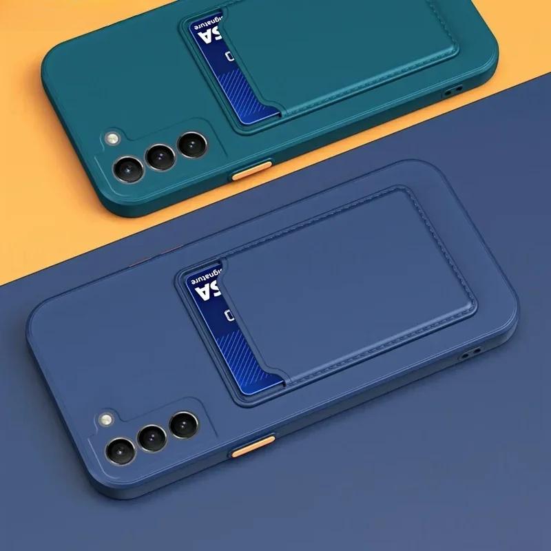 For Samsung Galaxy A73 5G A72 4G A52 A52S A32 A22 A12 Case Phone Cases Silicone Wallet Cases Card Holder Slot Cover Carcase Capa