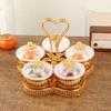Acrylic Dried Fruit Plate with Lid European Light Luxury Multi-layer Fruit Plate Candy Snack Living Room Tea Table Snack Plate