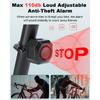 Max 110DB Bike Alarm,Bike Alarms For Ebikes Rechargeable Motorcycle Alarm With Remote,7 Levels Sensitivity Bicycle Alarm, Anti Theft Bicycle Alarm&