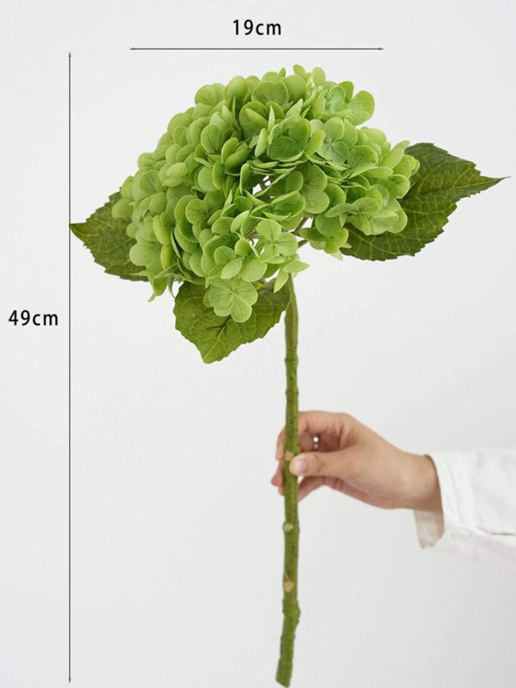 Blaue künstliche Hortensienblüten Echte Haptik Künstliche Hortensienzweige Dekoration Hochzeitsstrauß Blumengesteck