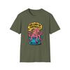 Unisex Softstyle T-Shirt Kraken Teacup Funny Surreal Tentacle Cartoon Creature