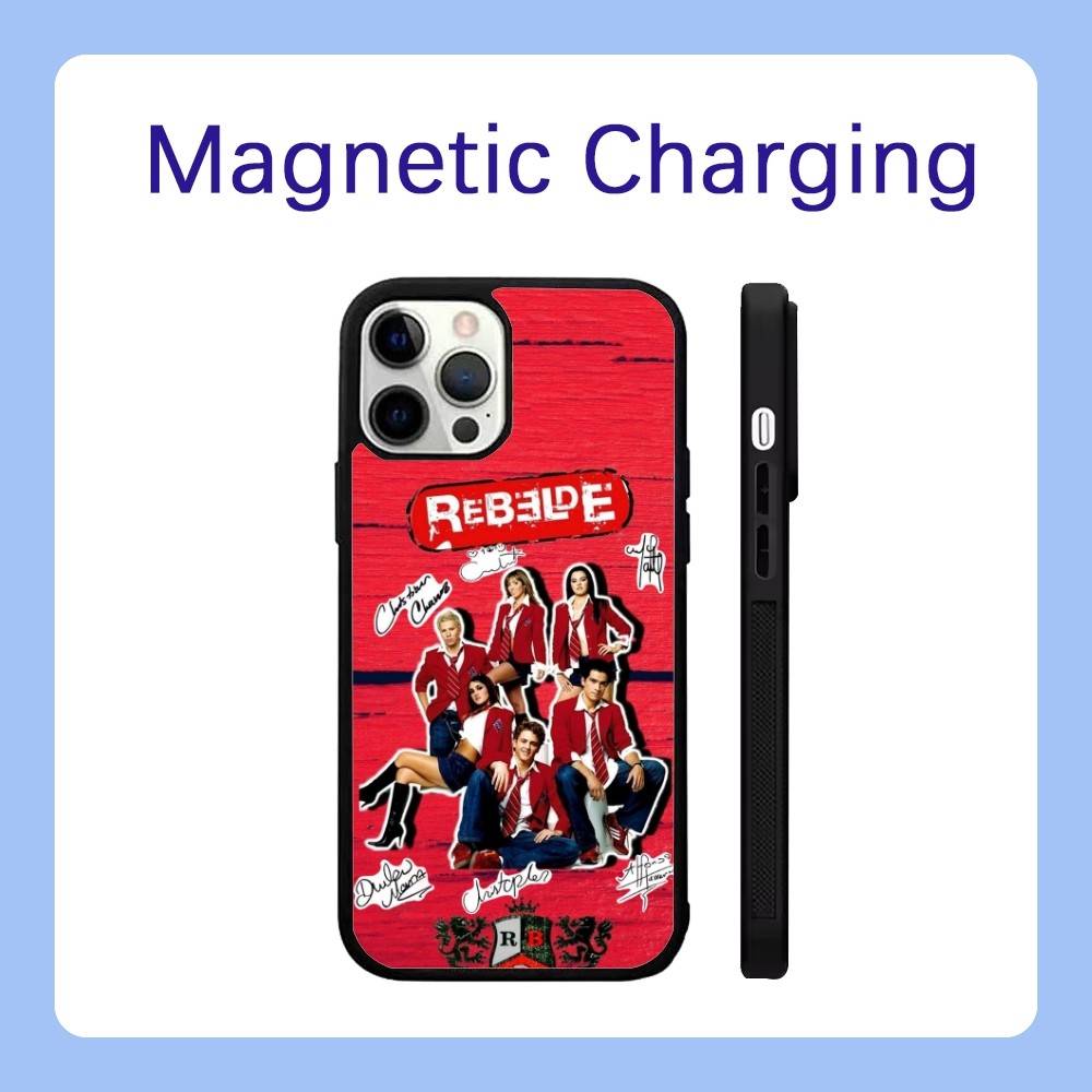 RBD REBELDE V.2 with Magsafe Phone Case For iPhone 17,16,15,14,13,12,Pro,Max,Plus Magnetic Wireless Charge Cover