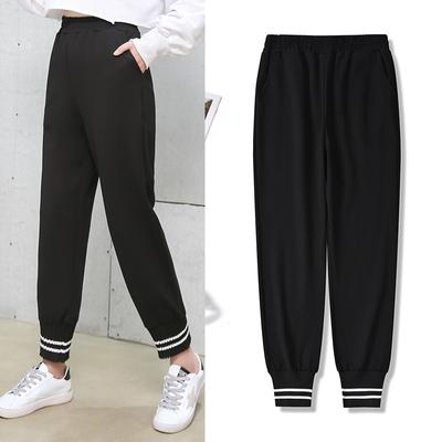 Womens Spring Autumn Solid Harem Pants
