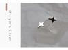 S925 Sterling Silver Four-Pointed Star Ear Cuff - No Piercing Women's Earrings, Simple Design, Summer Cartilage Clip