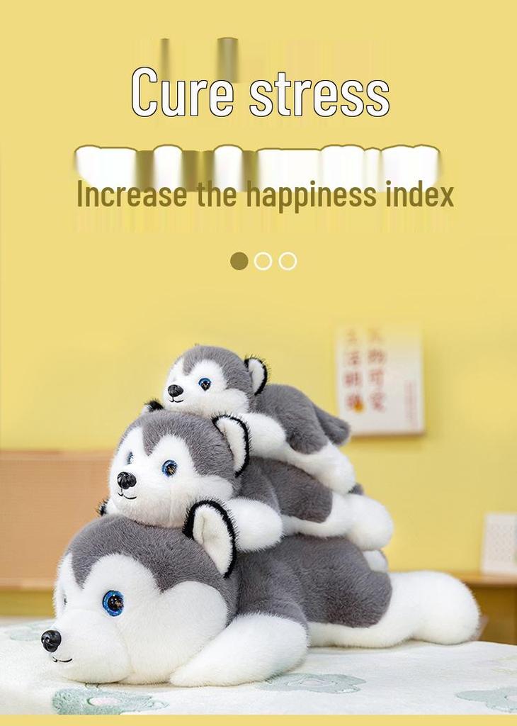 Cute Husky Plush Toy - Perfect Birthday Gift for Kids