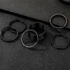 20 pièces Anneaux de Porte-clés Plats en Métal Anneaux Divisés de Remplacement Porte-clés Portable d'extérieur Boucle de Porte-clés Anneaux Divisés Faciles à Ouvrir