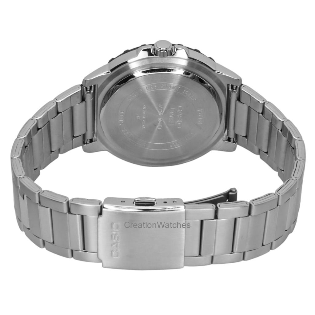 Casio Standard Analog Stainless Steel Aqua Blue Dial Quartz MTD-125D-2A3V 100M Men's Watch