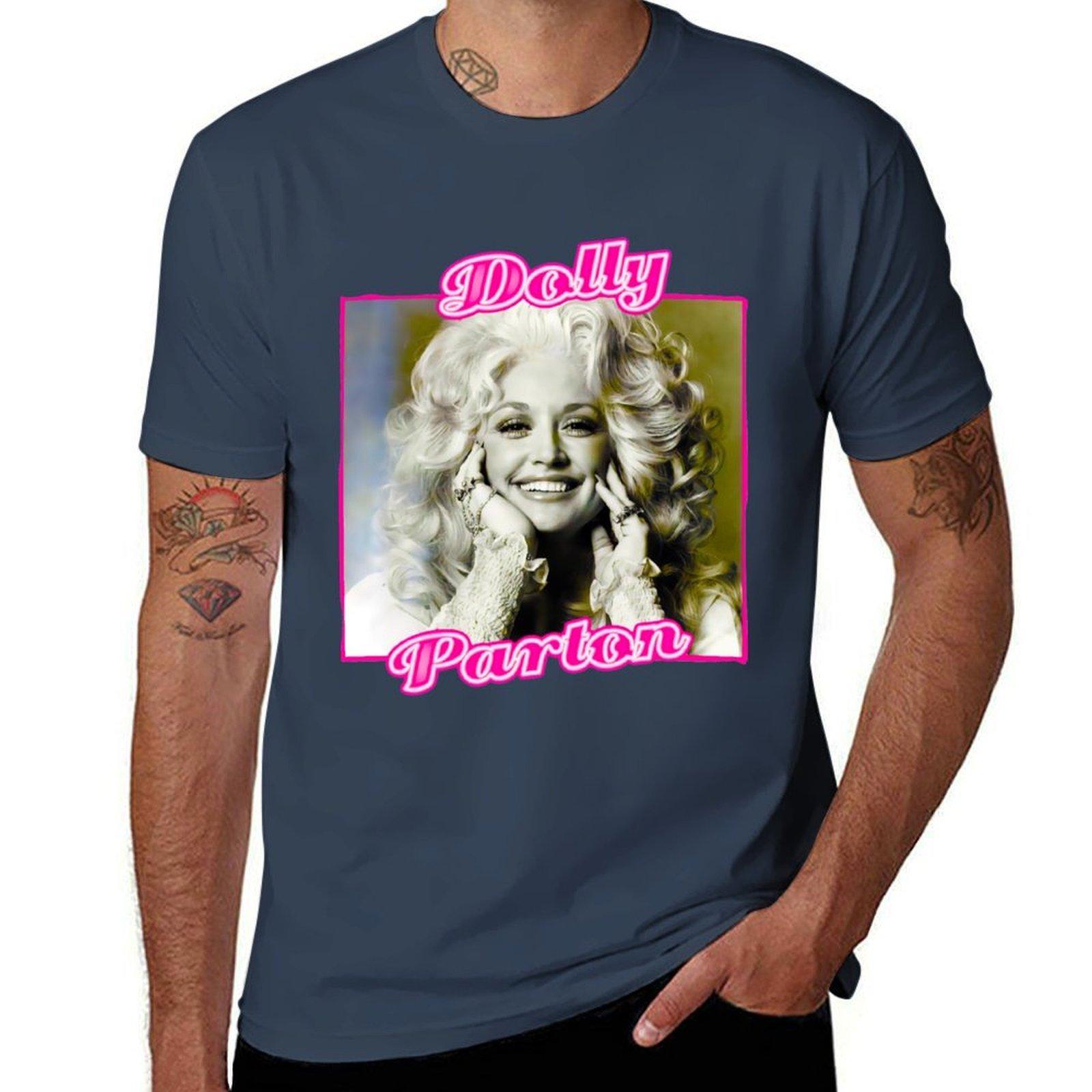 Dolly Parton Tshirt Basic Simple Design Short Sleeve Shirt S