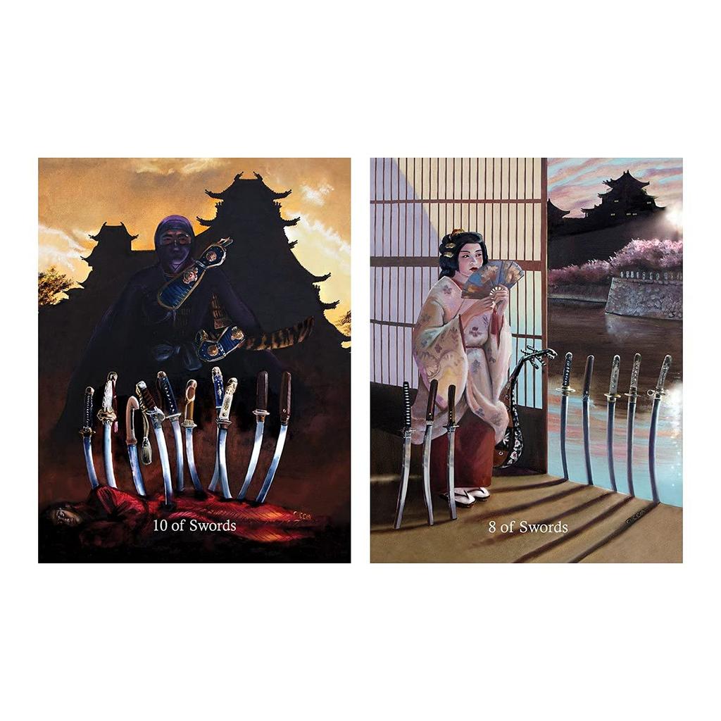 Kancharo 78-Card Tarot Card Set [Ancestral Path Tarot] Includes Japanese Tarot Card Instructions & Pouch (Authentic)