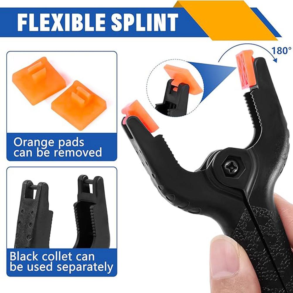 Spring Clamps Heavy Duty For Woodworking, Backdrop Clips, Balloon Arch 3in Plastic Small Clamps Photography Studio Carpenter