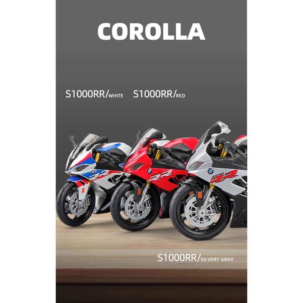 1/12 BMW S1000RR 2021 Die Cast Motorcycle Model Toy Vehicle Collection Autobike Shork-Absorber Off Road Autocycle Toys Car