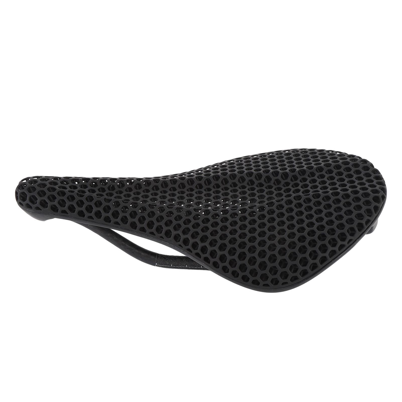 3D Carbon Fiber Cycling Saddle Comfortable Breathable Shock Absorbing 3D Printed Cycling Seat for Road and Mountain