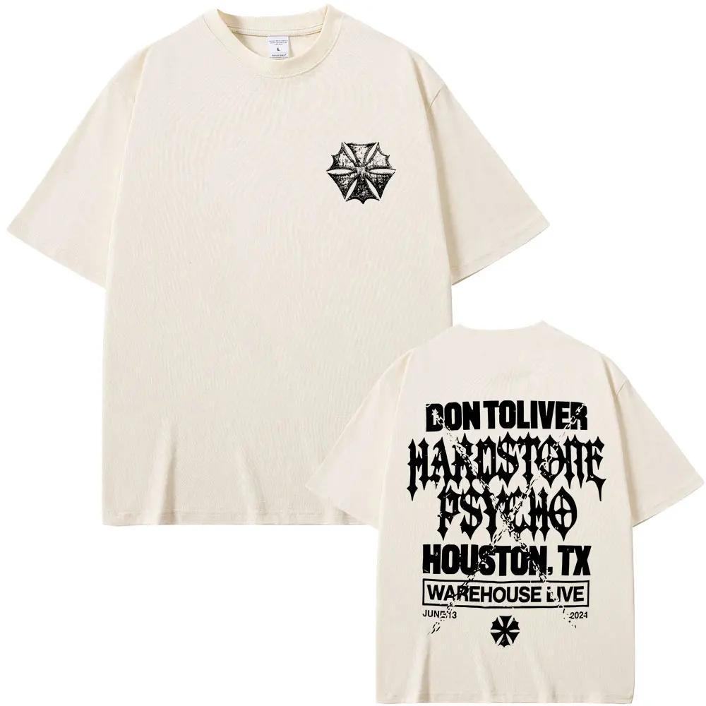 Rapper Don Toliver Hardstone Psycho Album Graphic T Shirt Men Hip Hop Oversized Gothic Tshirt Mens Vintage Punk Rock Tshirt