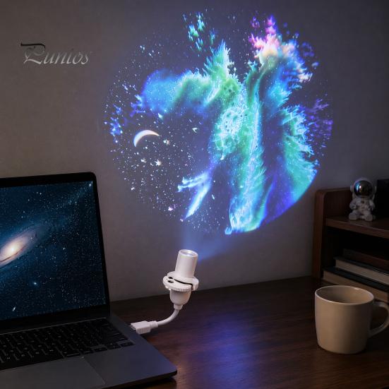 Projection Lamp for Bedroom Mini Star Projector Night Light, Nebula Ceiling LED Lamp, USB Portable Light Starry Sky Car Interior Ambient Party