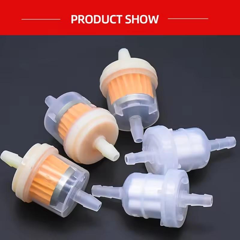 2/5pcs Universal Engine Oil Gas Fuel Engine Oil Filter Motorcycle Petrol Gas Fuel Engine Oil Filter For Scooter Motorcycle