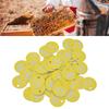 50Pcs White&Yellow Hive Mark Labels ABS Plastic Livestock Sorting Tags  Farm Management