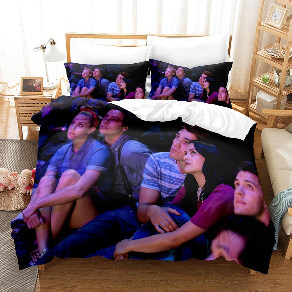 TV R-Riverdale Bedding Set Archie Andrews Betty Cooper Duvet Cover Bed Set Quilt Cover Pillowcase For Girls Boys Teen Decor
