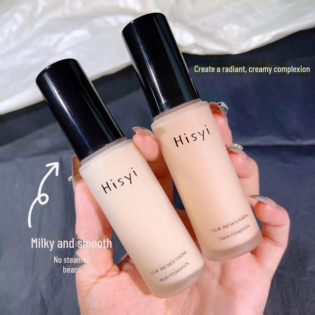 HISYI Clear & Moist Liquid Foundation: Lett, naturlig, vanntett, lysende, langvarig, isolerende Pre-Makeup BB Cream.