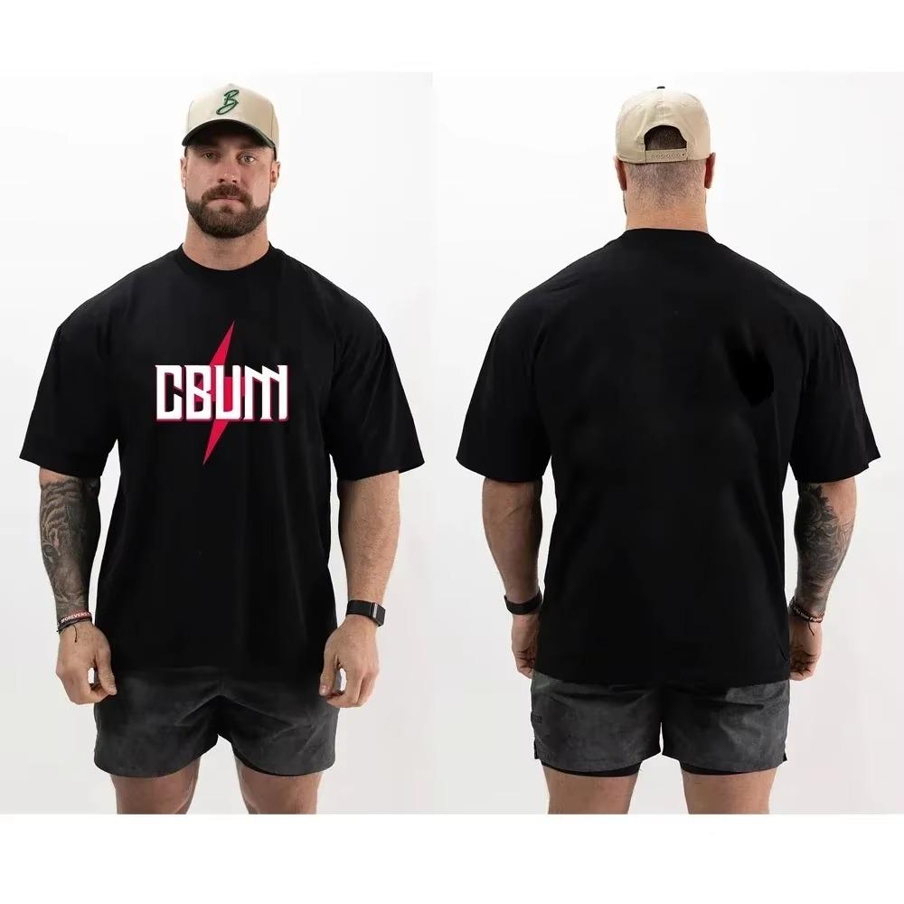 CBUM T-shirt Men Thavage Muscular Sport Fitness Short Sleeve T Shirt Joggers Gym T-Shirts Cotton Summer Running Bodybuilding Tee