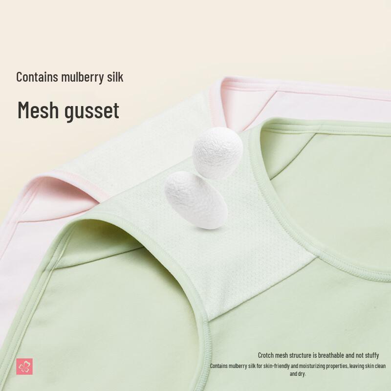 Urban Beauty 40S Cotton Antibacterial Mid-Waist 3-Pack Panties