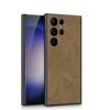 Skin Leather Hard Shell Phone Case For Samsung Galaxy S25 S24 Plus Ultra Shockproof Case