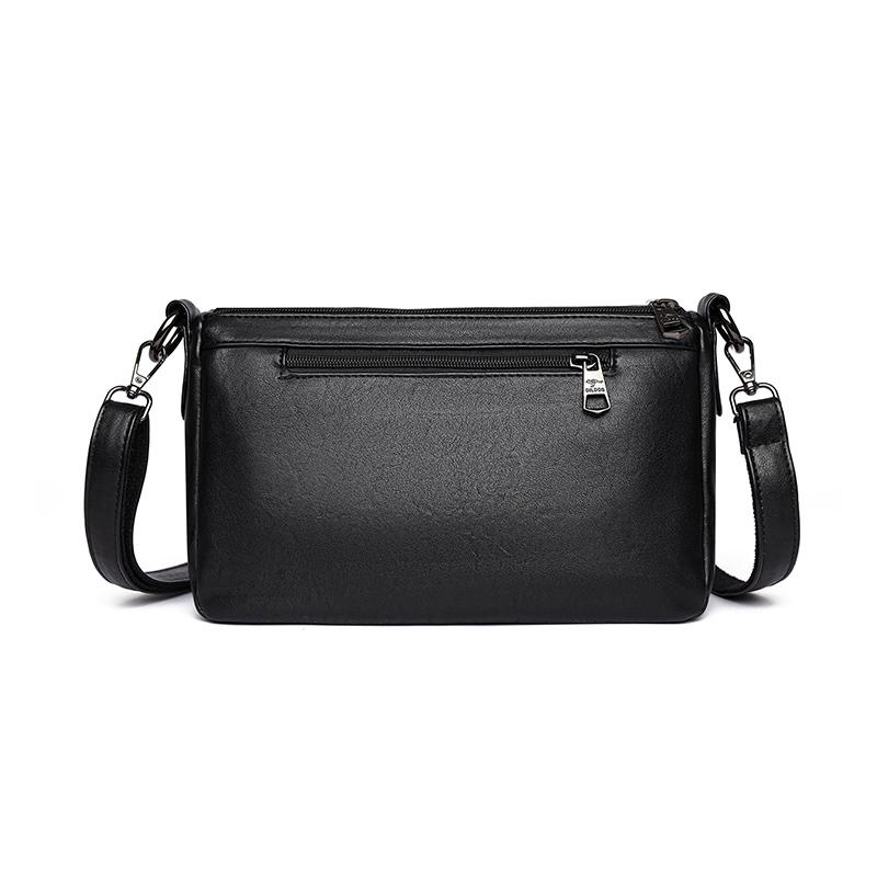 Modische Schultertasche aus Kunstleder, Damen Handtasche in Unifarbe, Retro Schultertasche, Umhängetasche mit mehreren Fächern, geeignet für den täglichen Gebrauch und zum Einkaufen
