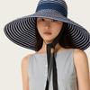 Large-brim Women's Summer Outdoor Sun Hat Foldable Sun Hat Woven UPF 50+ Sun Protection