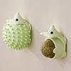 Hedgehog Face Scratcher Cat Toy with Catnip Ball Anxiety Relief Indoor Cats Catnip Stick-on Wall Toy Interactive Teething Boredom Entertainment Toy