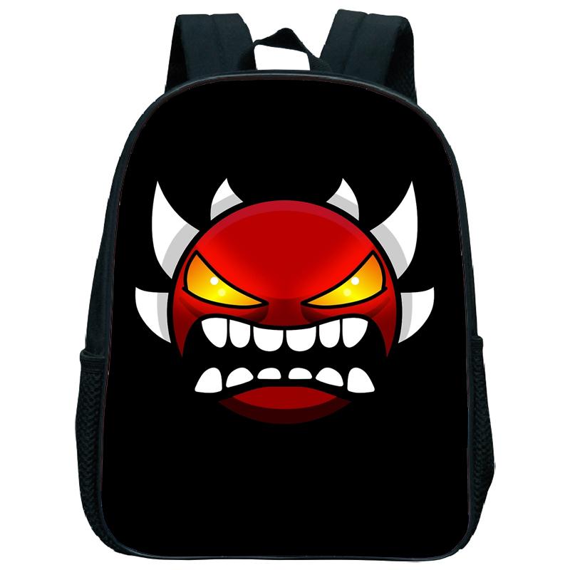 

Злий рюкзак Geometry Dash для дитячого садка, для малюків, хлопчиків, дівчаток, мультяшний, дитячий, для початкової школи, подарунок для дітей 2