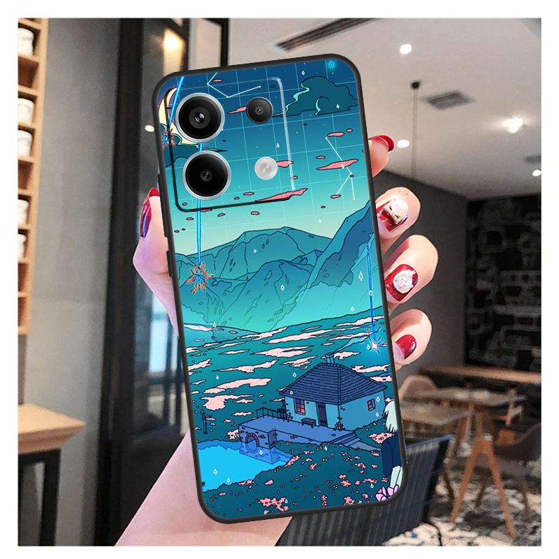 Art Pixel Aesthetic Case For Xiaomi Redmi Note 13 12 11 9 10 Pro 9S 10S 11S 12S Redmi 13 12 10C 12C 13C Coque