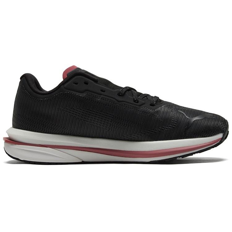 (WMNS) PUMA Velocity Nitro 'Black White Pink' Women's 195296-01
