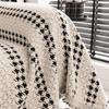 Funda Sofá Sala de estar Grosso Quente Sofá Manta Outono Inverno Sherpa Houndstooth Camping Piquenique Sofá Capa