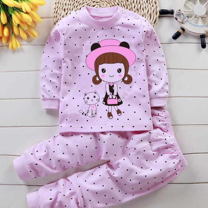 Kinderkleidung Kinder-Sets Kinderkleidung Jungen Mädchen Baumwolle Herbst Winter Kleidung Hosen Nachtwäsche Unterwäsche Weihnachtsgeschenk