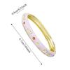 Enamel Vintage Cloisonne Bangle Traditional Chinese Chinese Flower Bangle Ethnic Classic Women's Hand Bracelet Jewelry Gifts