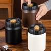 Feuchtigkeitsdichte Edelstahl-Teedose mit Press-Vakuumdeckel Vakuum-Kaffeekanne für den Haushalt