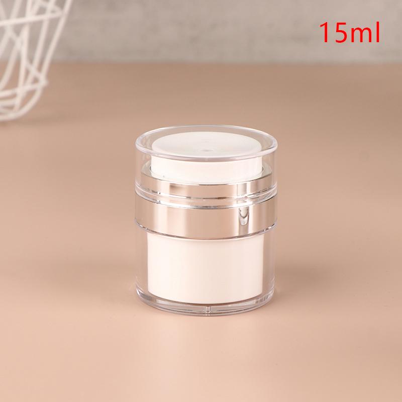 Airless Empty Pump Jar Refillable Creams Gels Lotions Dispenser Travel Leak Proof Cosmetic Container Moisturizer Vacuum Bottle